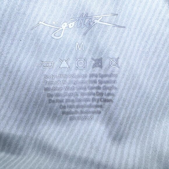 Gottex Gray Striped 7/8 High Waist Leggings Striped Women's Medium - Picture 5 of 5